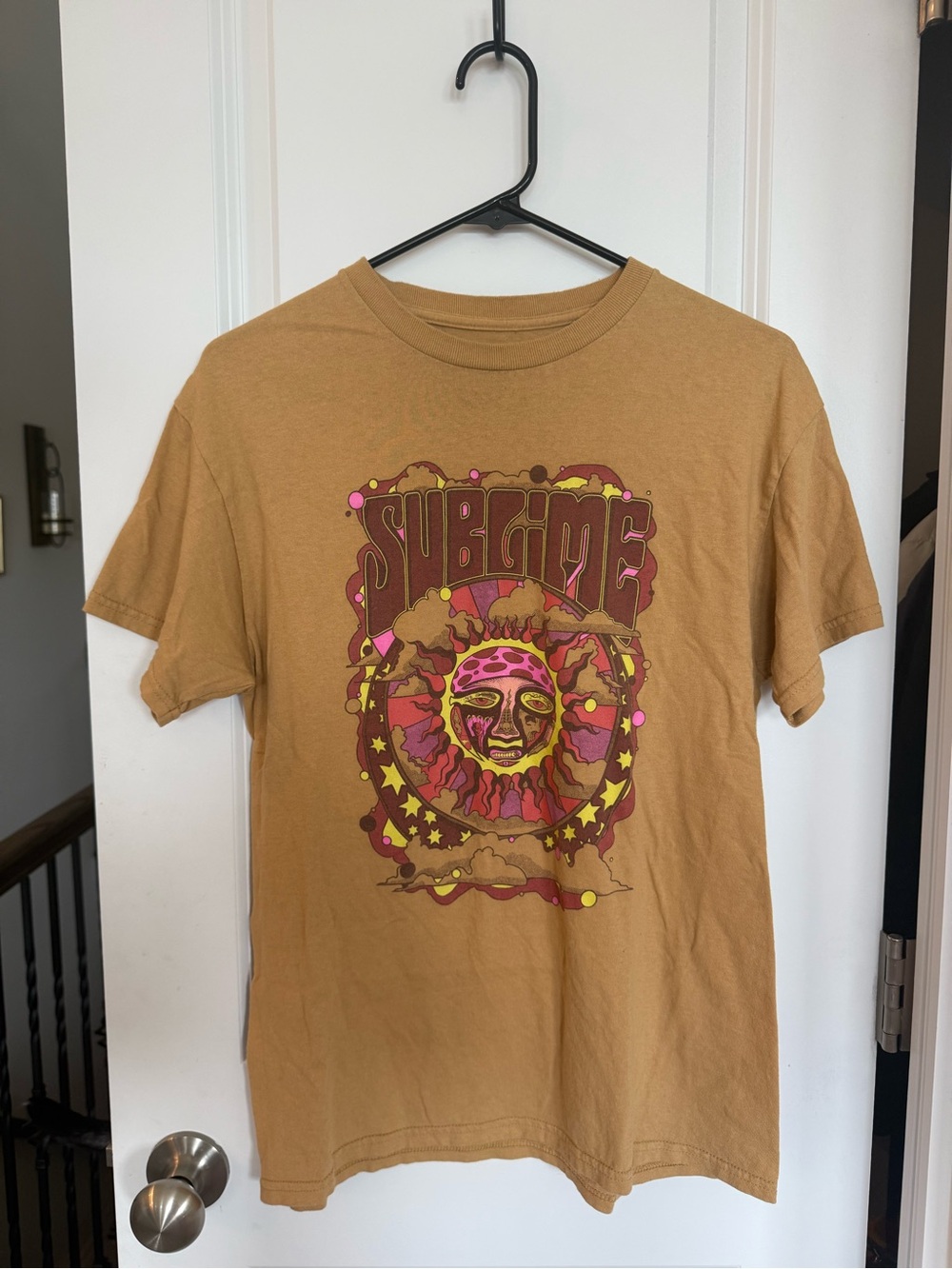 Sublime Graphic Short Sleeve Tee in Mustard